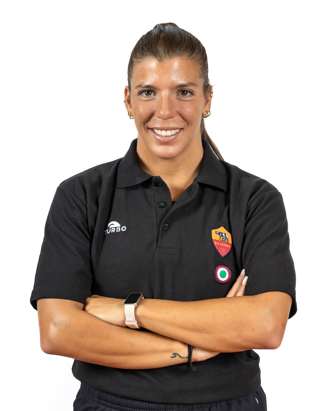Ritratto di Chiara Ranalli con la divisa della SIS Roma