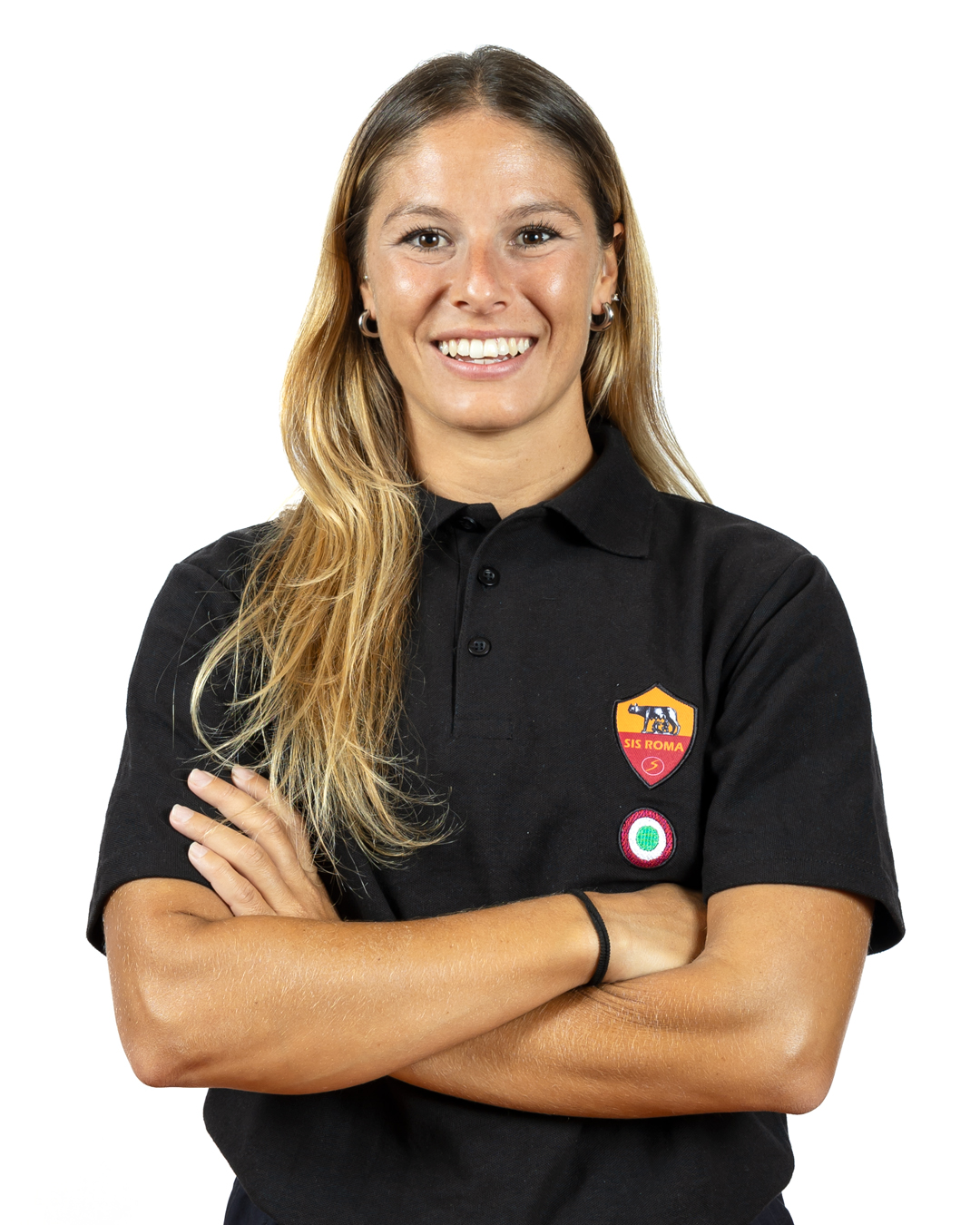 Ritratto di Sara Centanni con la divisa della SIS Roma