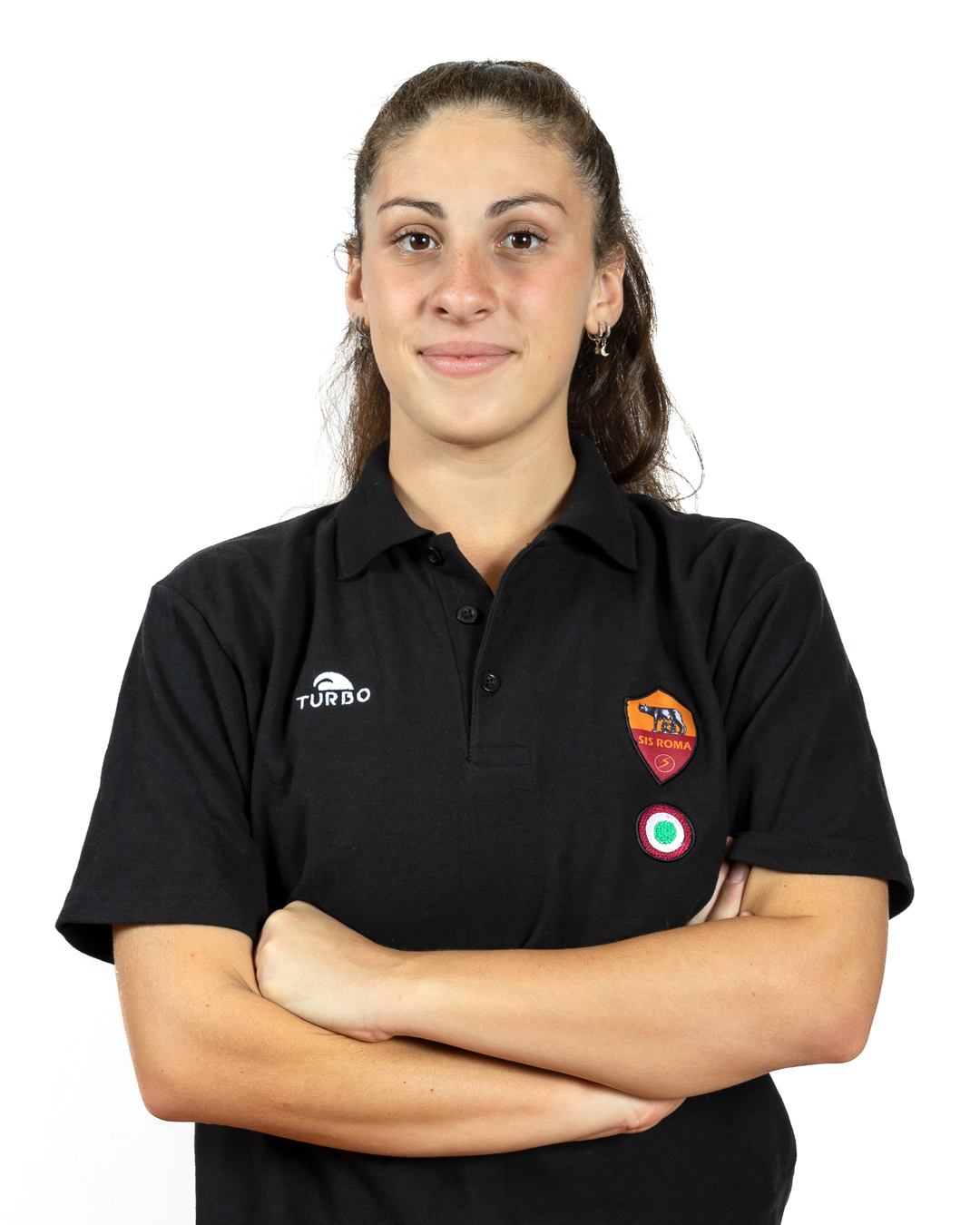 Ritratto di Sofia Rossi con la divisa della SIS Roma