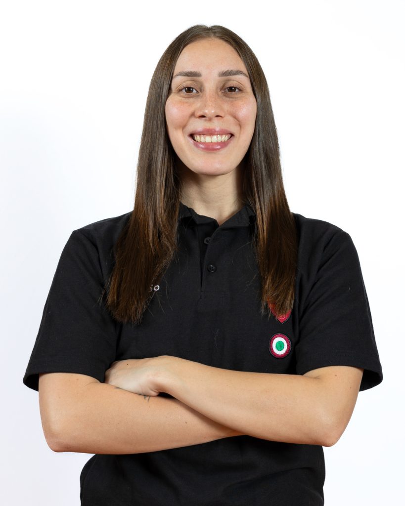 Ritratto di Elizaveta Zaplatina con la divisa della SIS Roma